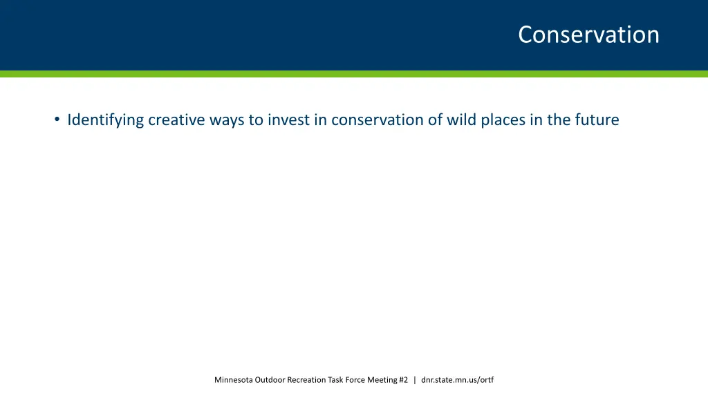 conservation