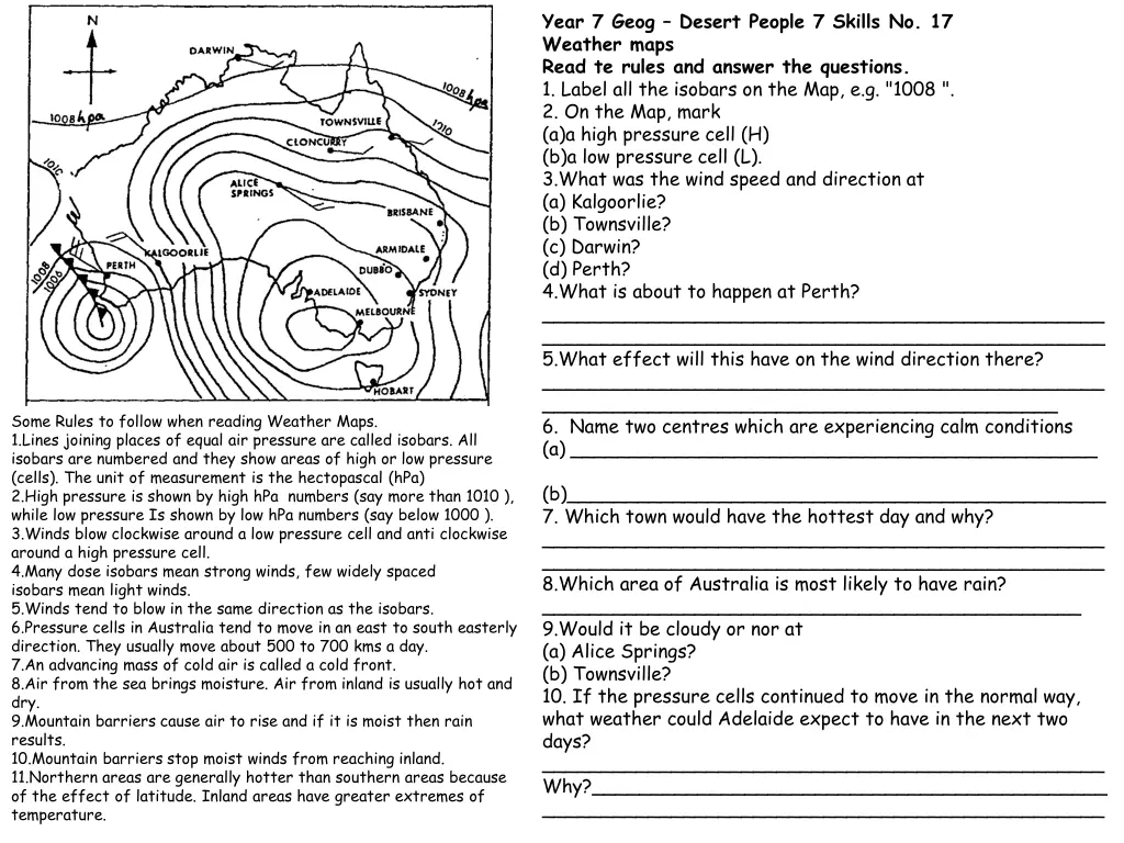 year 7 geog desert people 7 skills no 17 weather