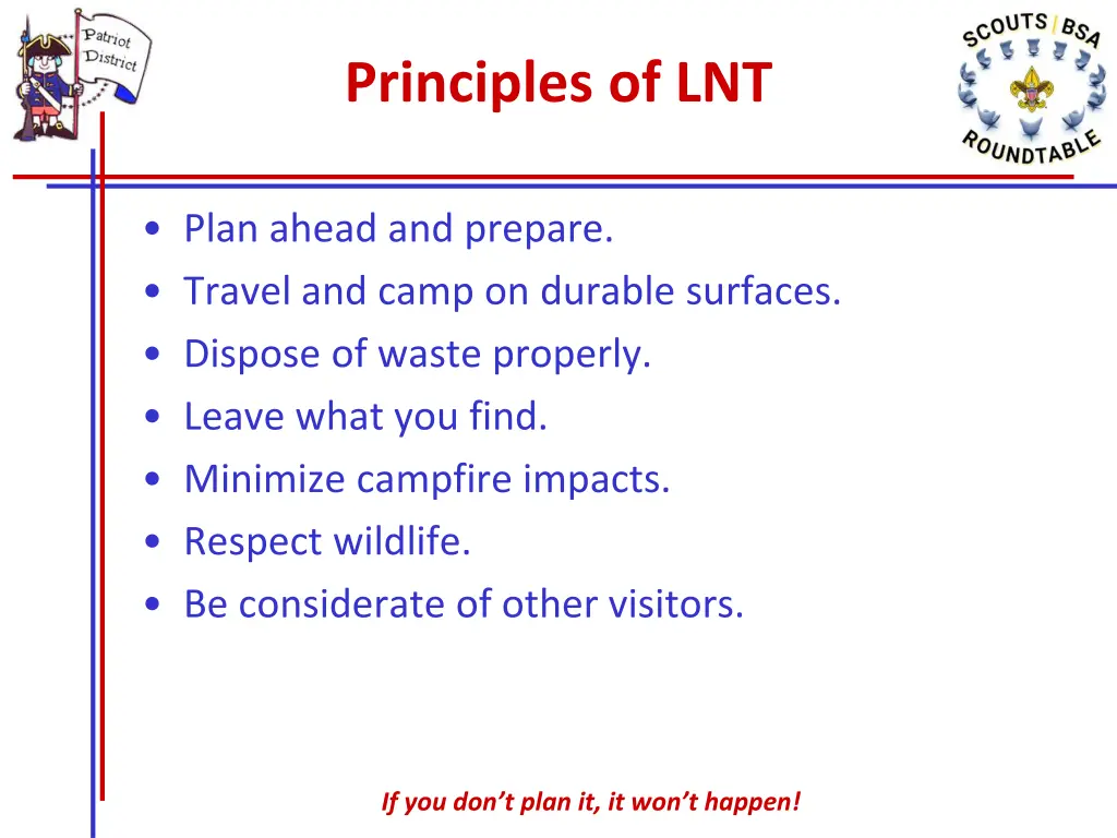 principles of lnt