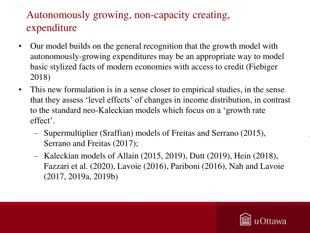 autonomously growing non capacity creating