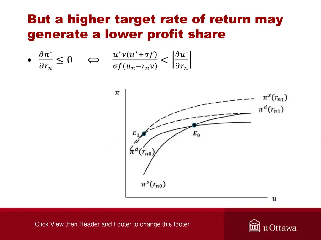 but a higher target rate of return may generate