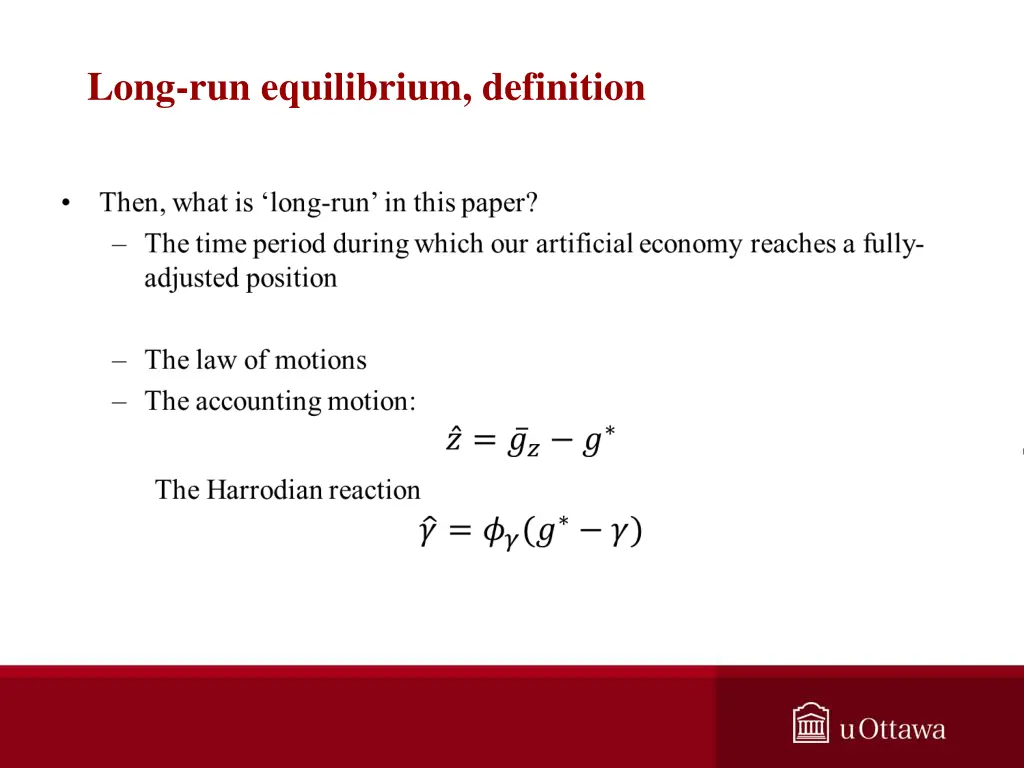 long run equilibrium definition