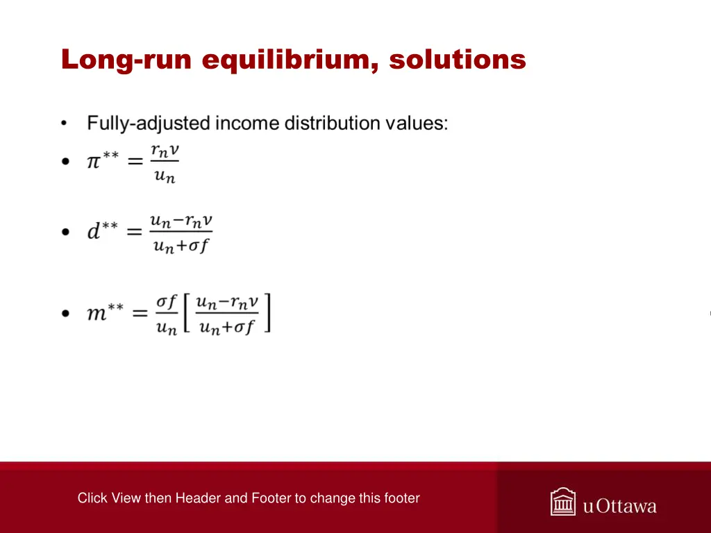 long run equilibrium solutions 1