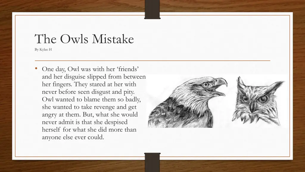 the owls mistake by kylee h 5