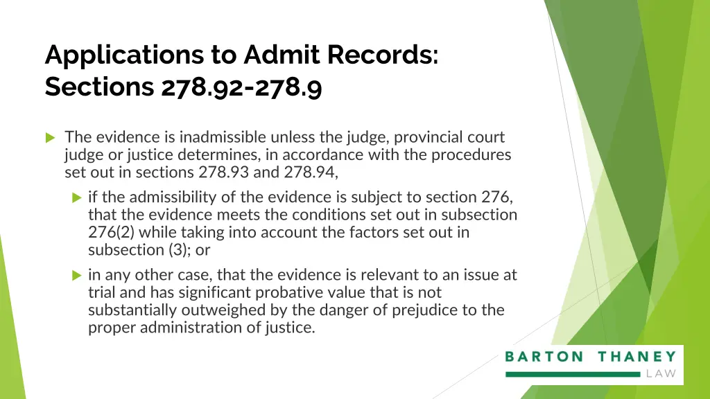 applications to admit records sections 1