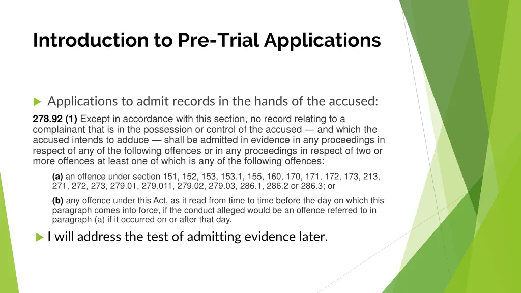 introduction to pre trial applications 2