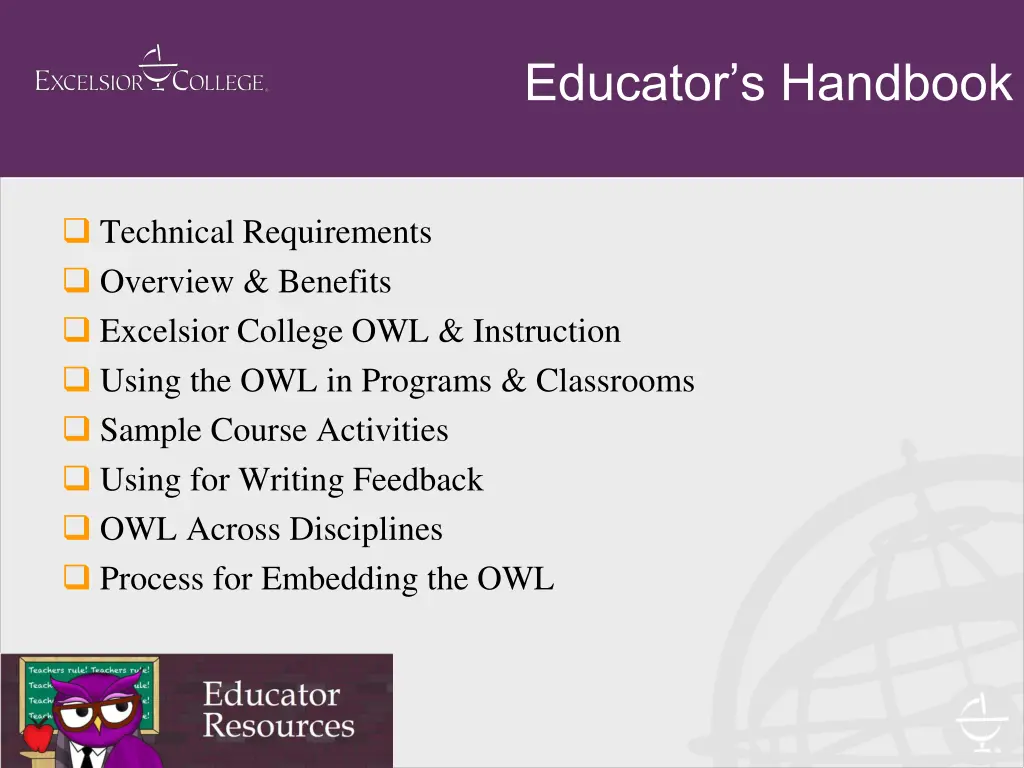 educator s handbook