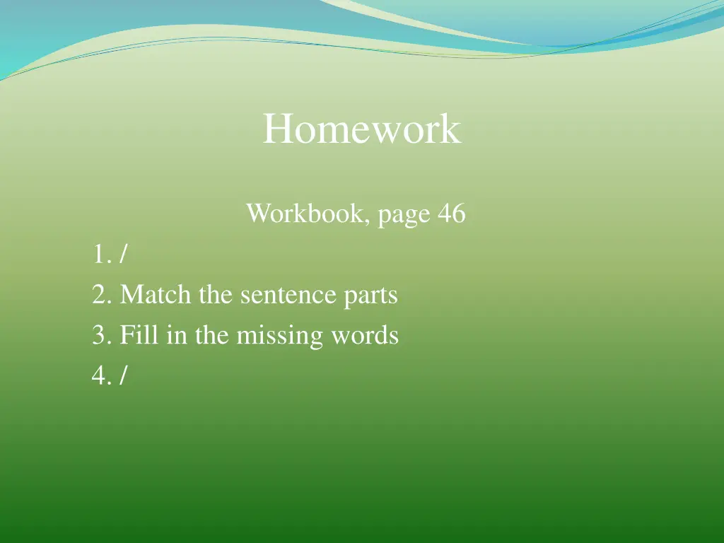 homework