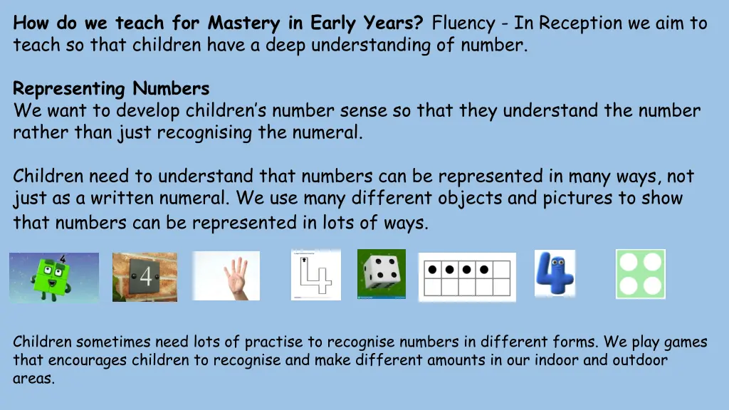 how do we teach for mastery in early years