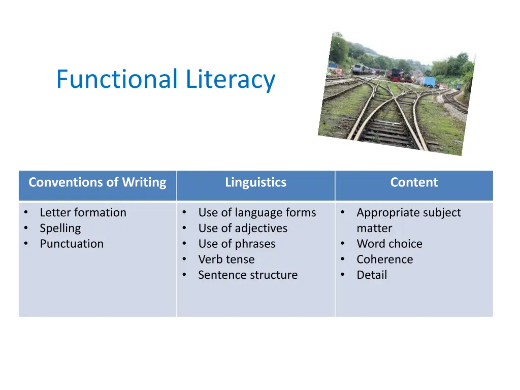 functional literacy