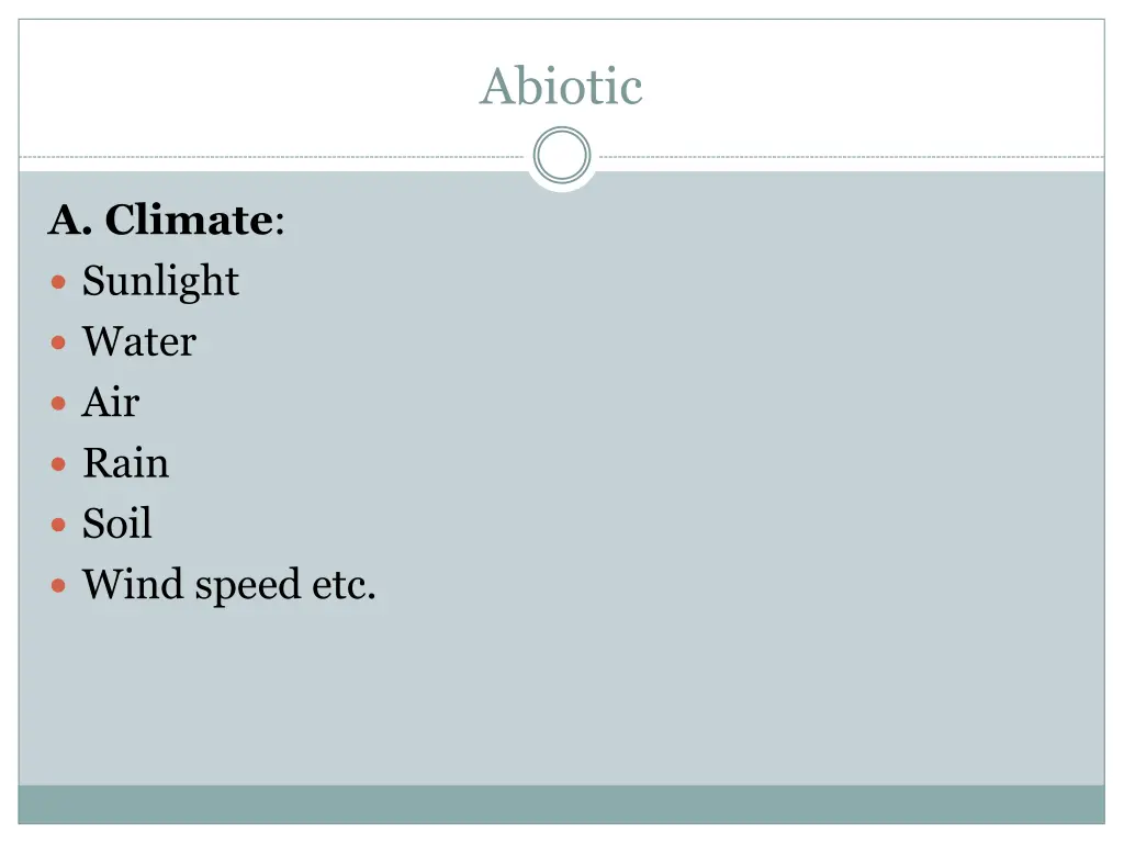 abiotic