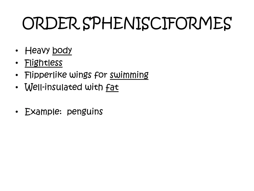 order sphenisciformes