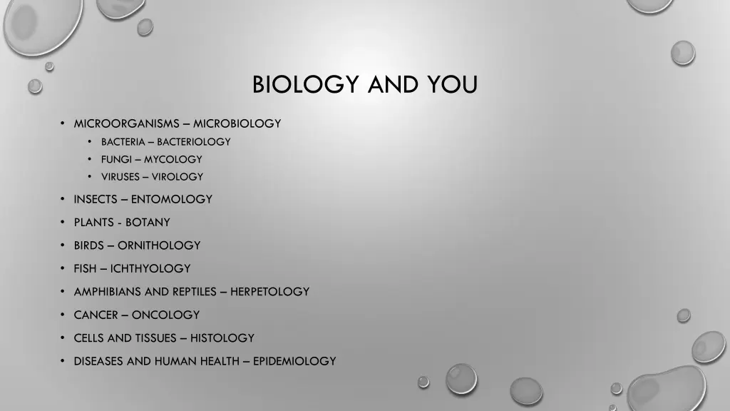 biology and you 1