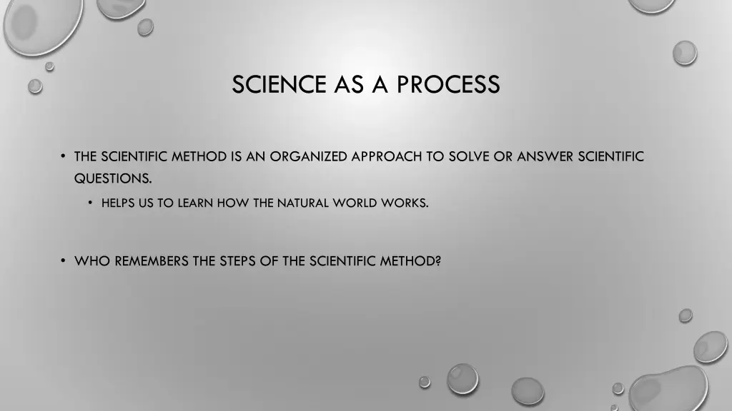 science as a process