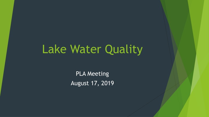 lake water quality