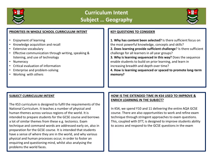 curriculum intent subject geography