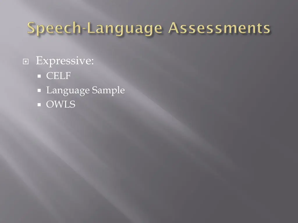 expressive celf language sample owls