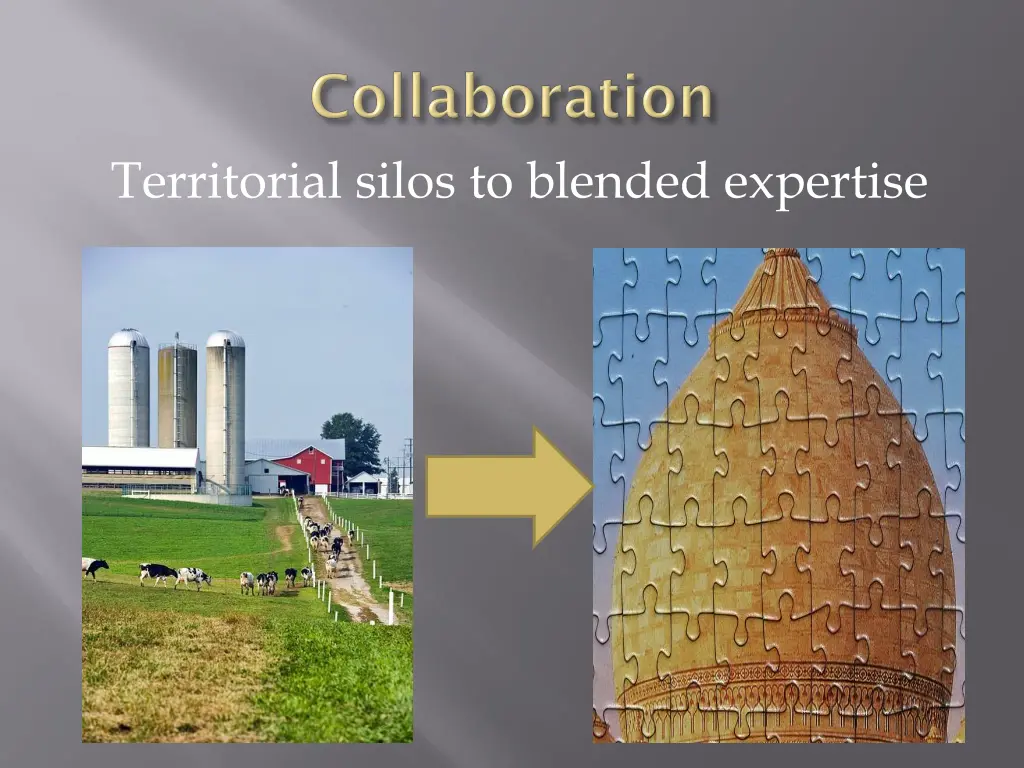 territorial silos to blended expertise