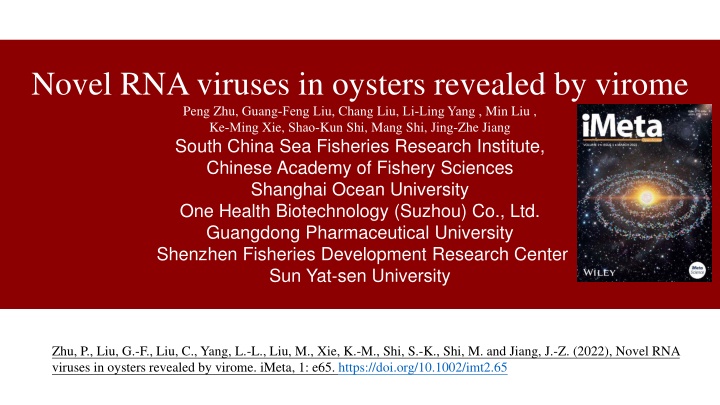 novel rna viruses in oysters revealed by virome