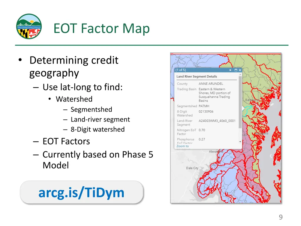 eot factor map