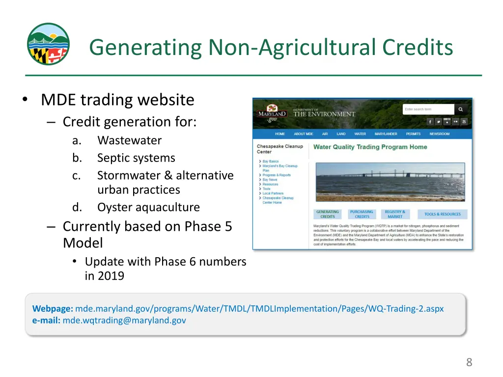 generating non agricultural credits