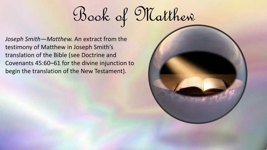 book of matthew