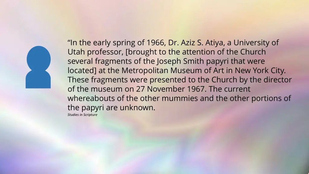 in the early spring of 1966 dr aziz s atiya