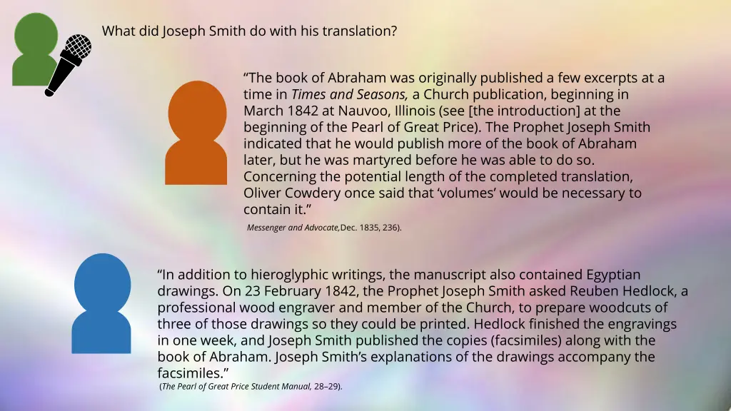 what did joseph smith do with his translation