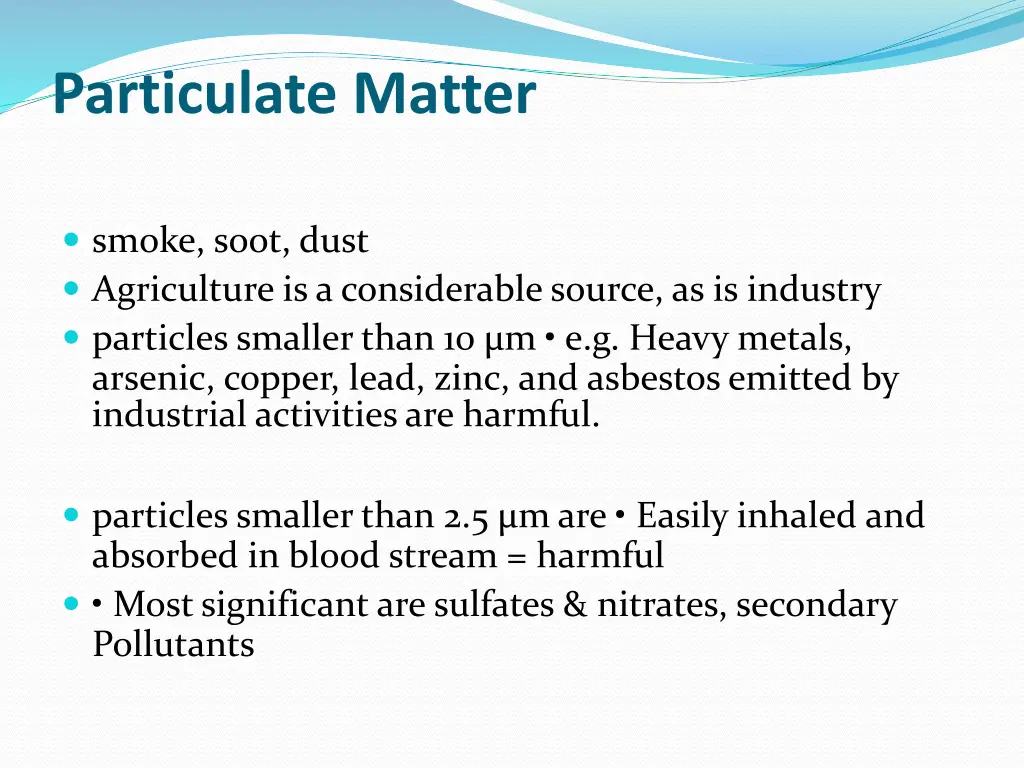 particulate matter