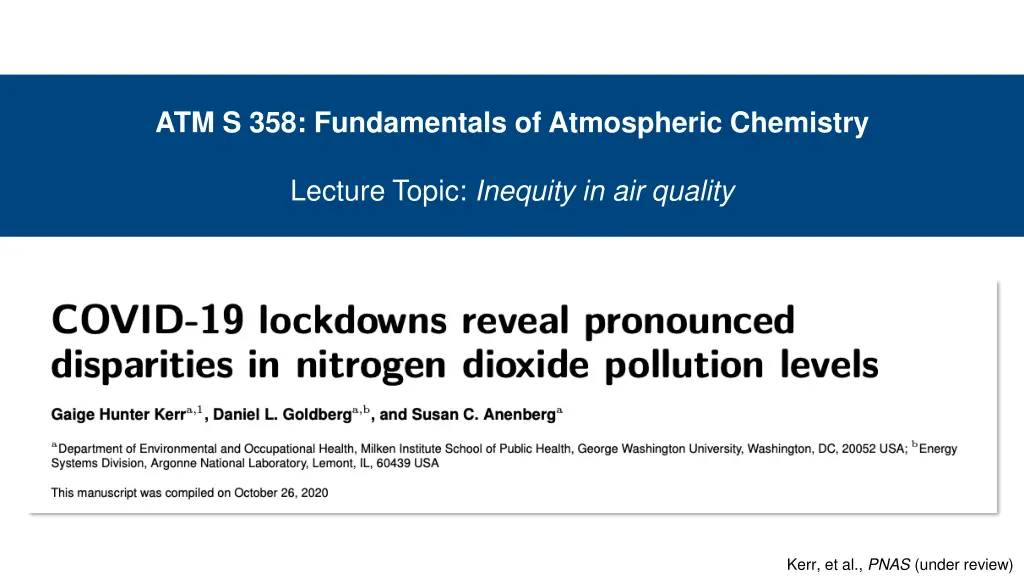 atm s 358 fundamentals of atmospheric chemistry 1