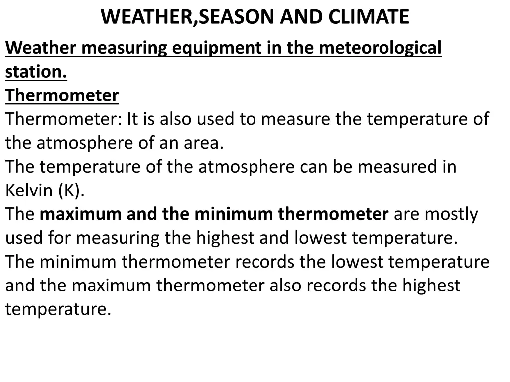 weather season and climate weather measuring 1