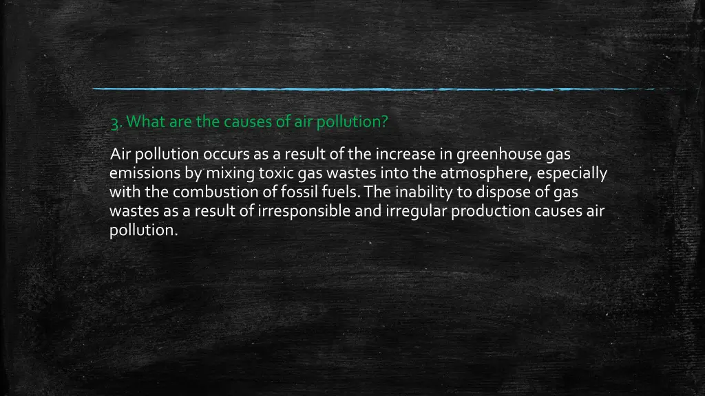 3 what are the causes of air pollution