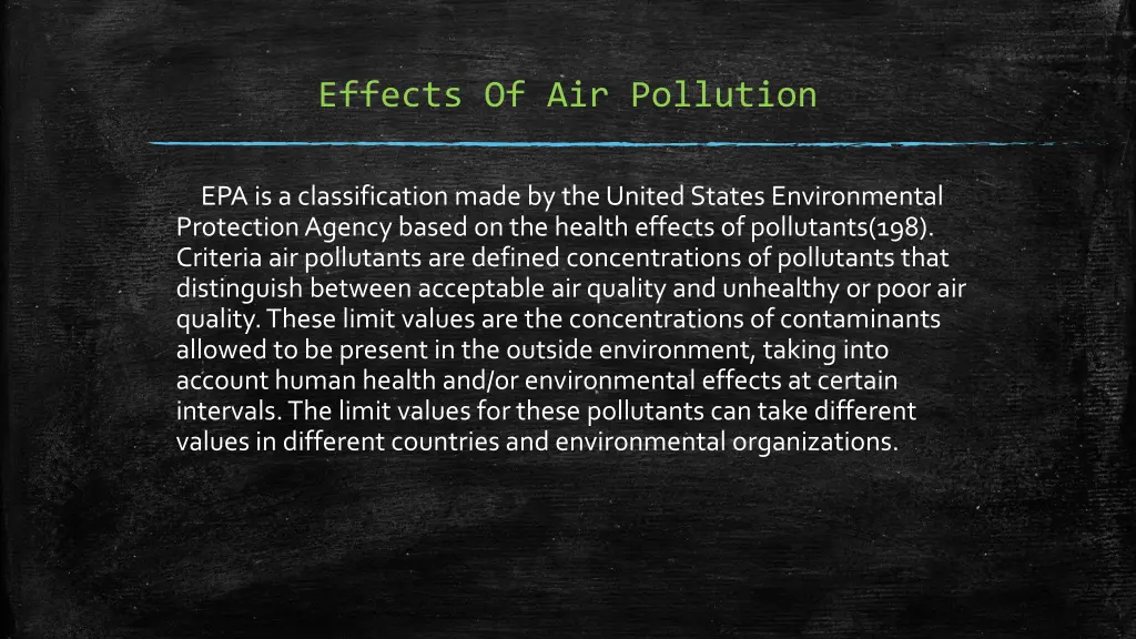 effects of air pollution 1