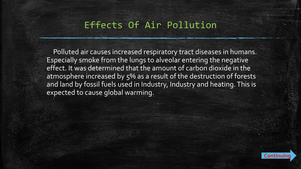 effects of air pollution