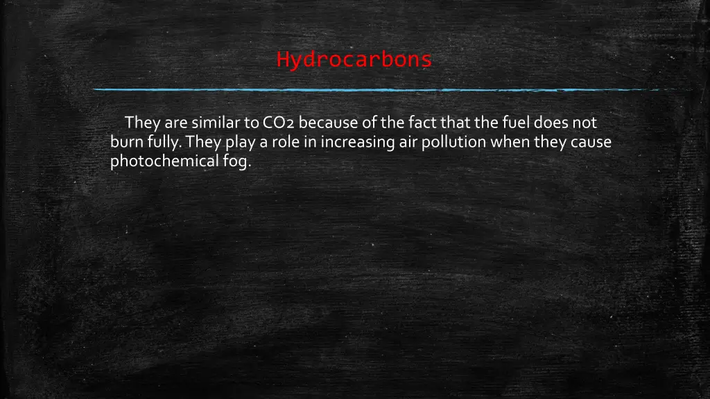 hydrocarbons