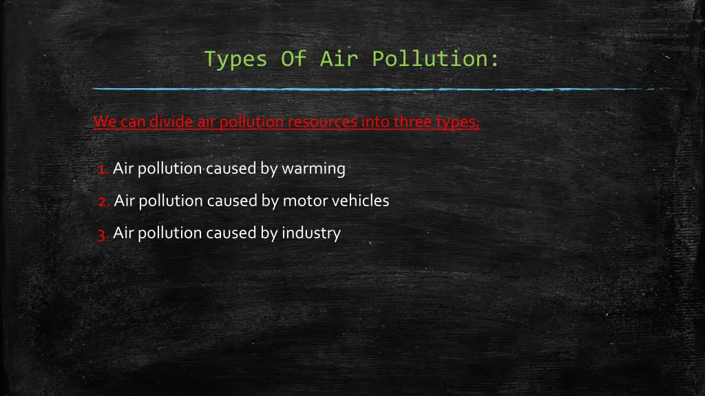 types of air pollution