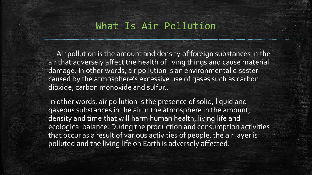 what is air pollution