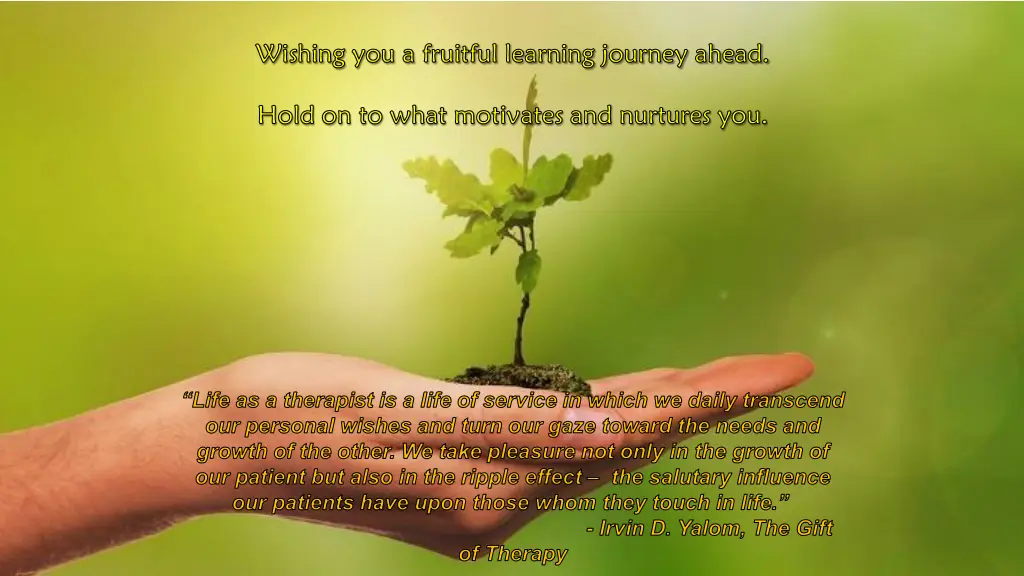 wishing you a fruitful learning journey ahead