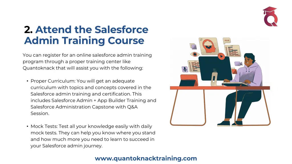 2 attend the salesforce admin training course