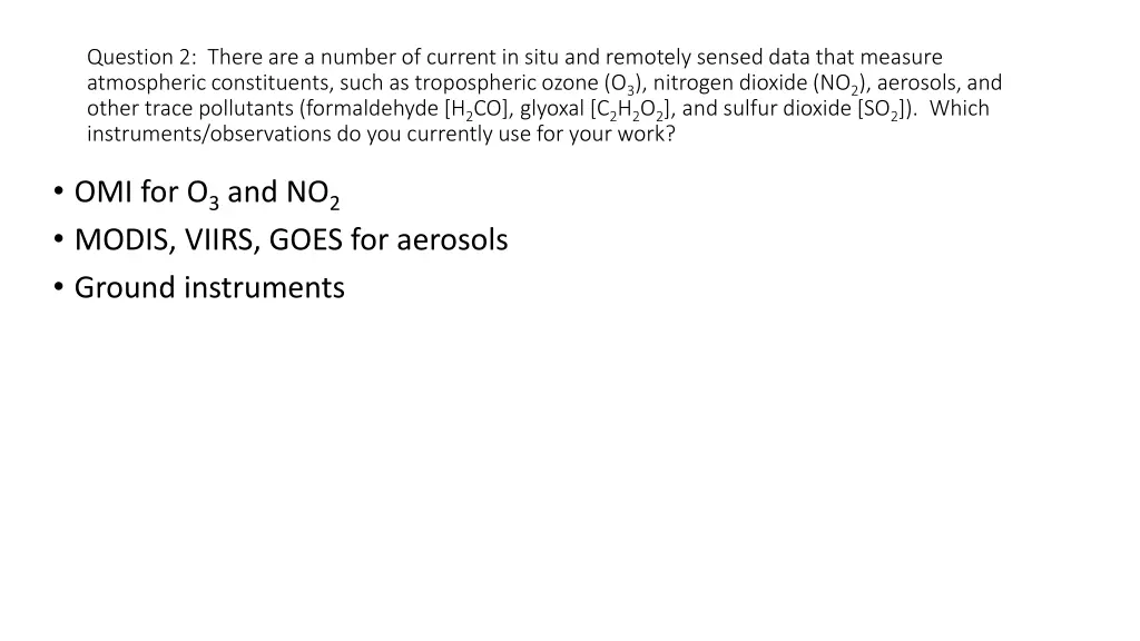 question 2 there are a number of current in situ