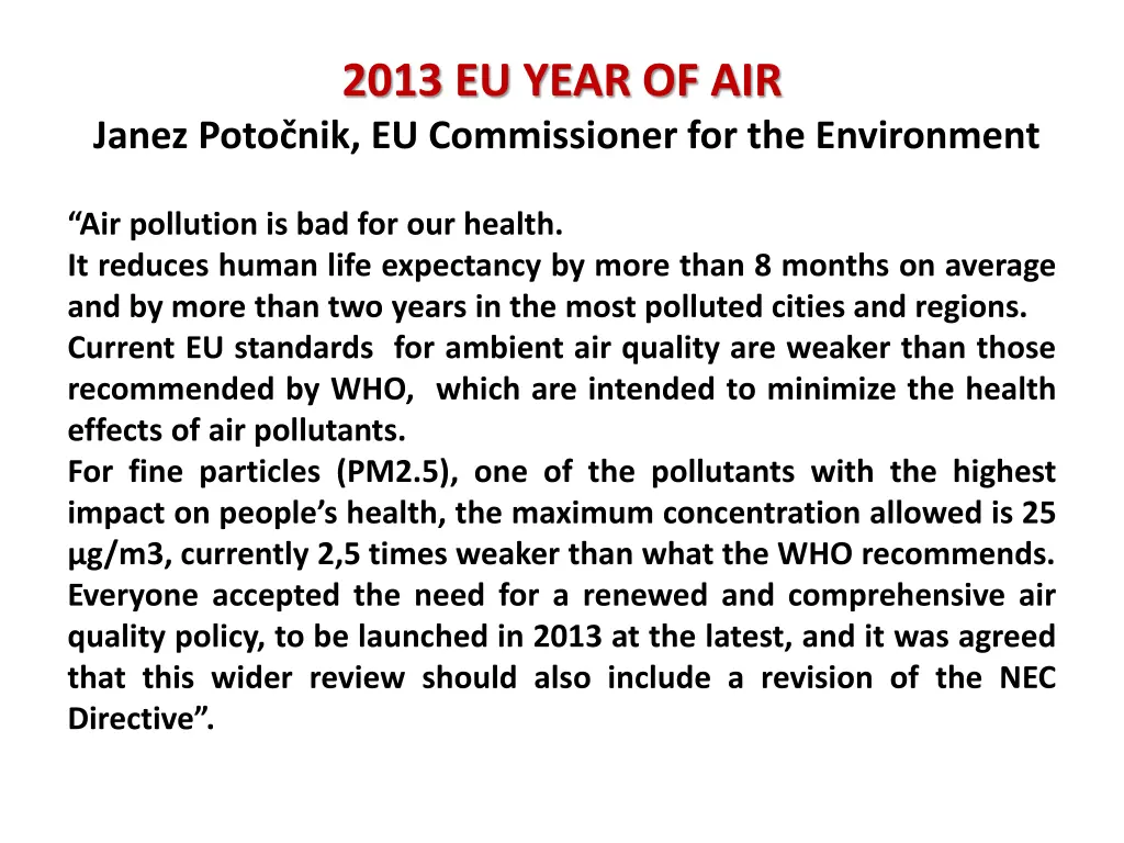 2013 eu year of air