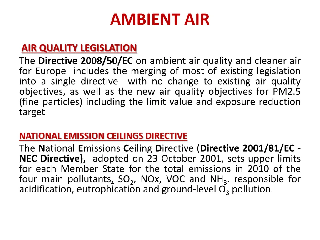 ambient air