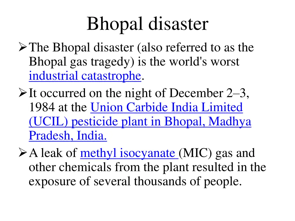 bhopal disaster