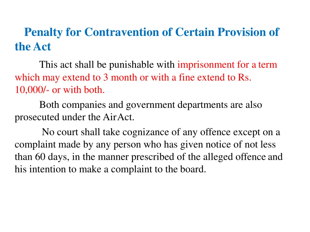 penalty for contravention of certain provision