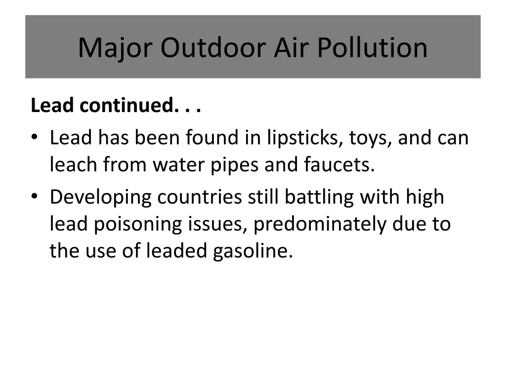 major outdoor air pollution 4