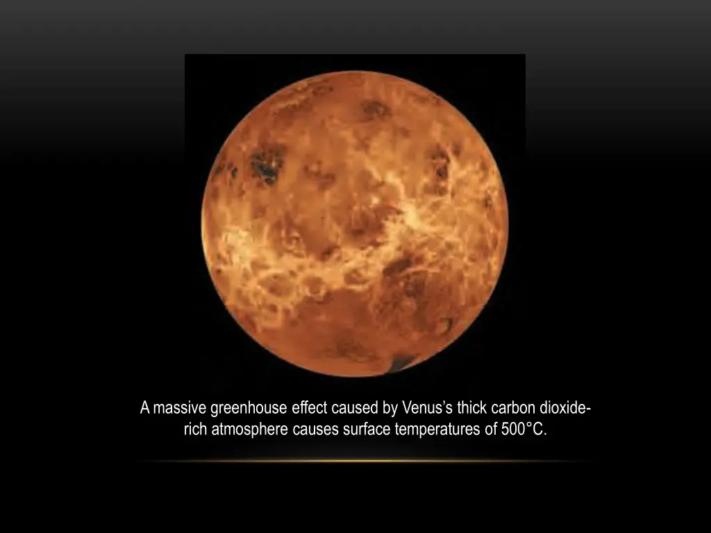 a massive greenhouse effect caused by venus