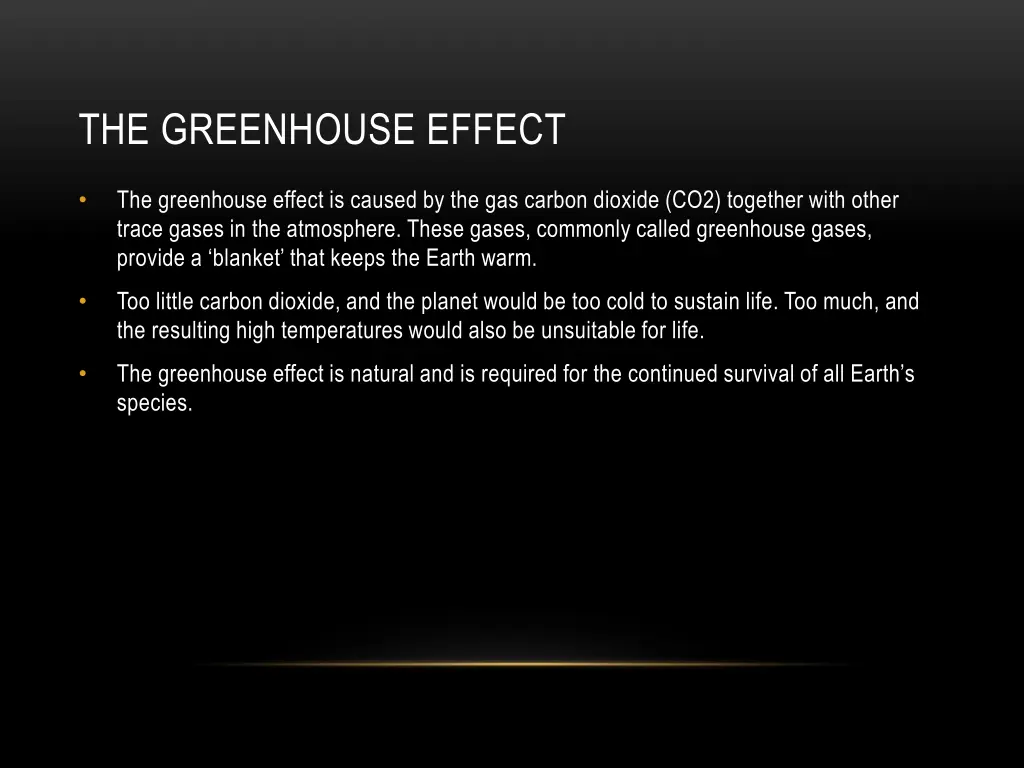 the greenhouse effect