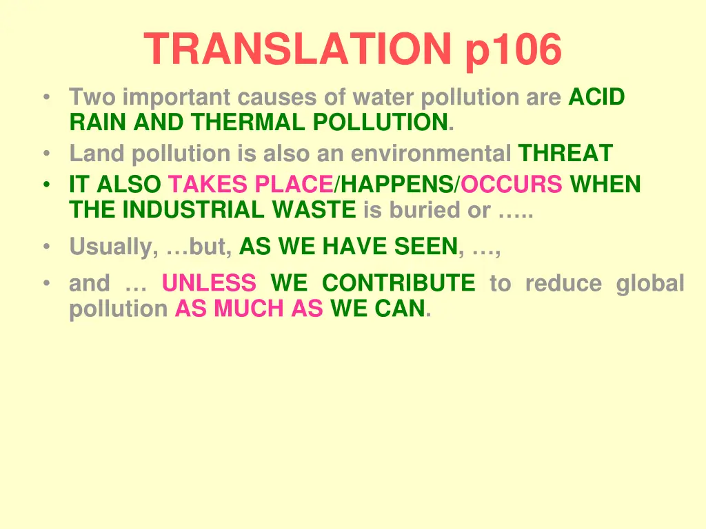 translation p106 two important causes of water