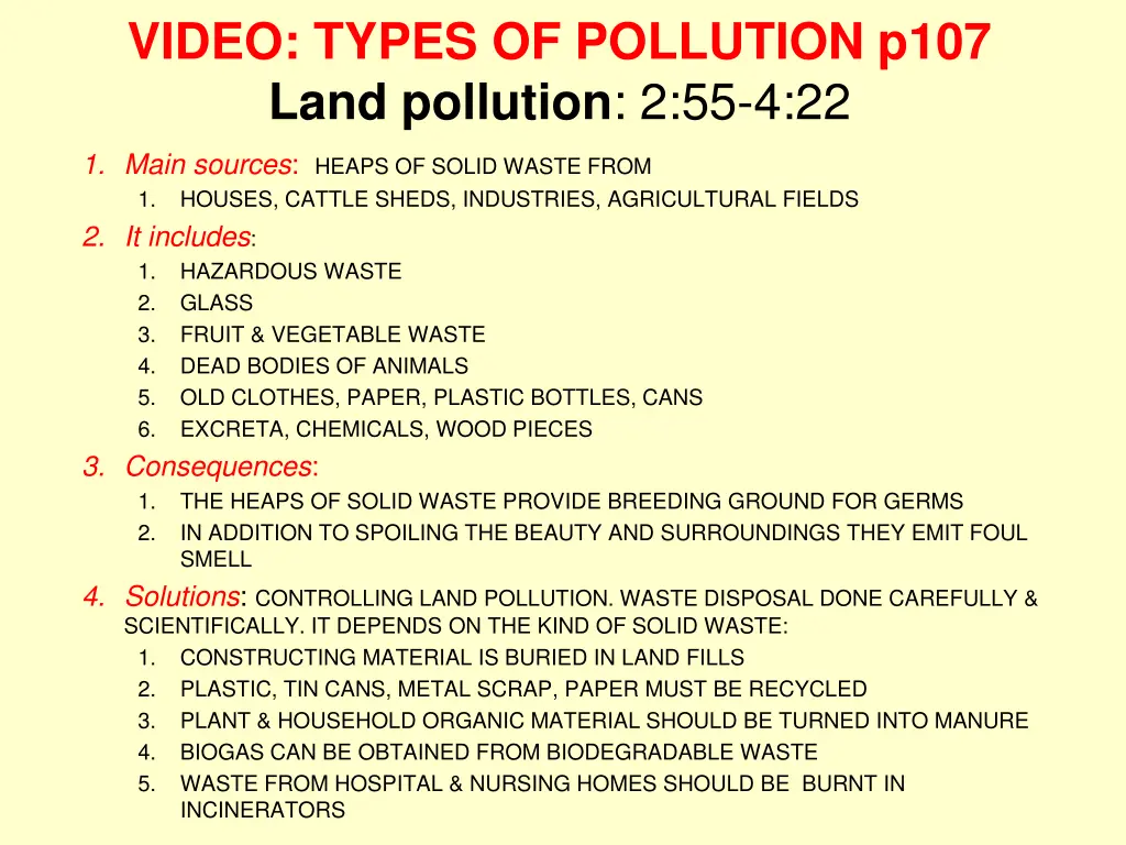 video types of pollution p107 land pollution