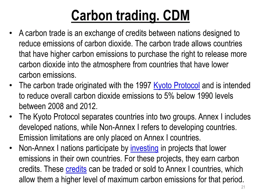 carbon trading cdm